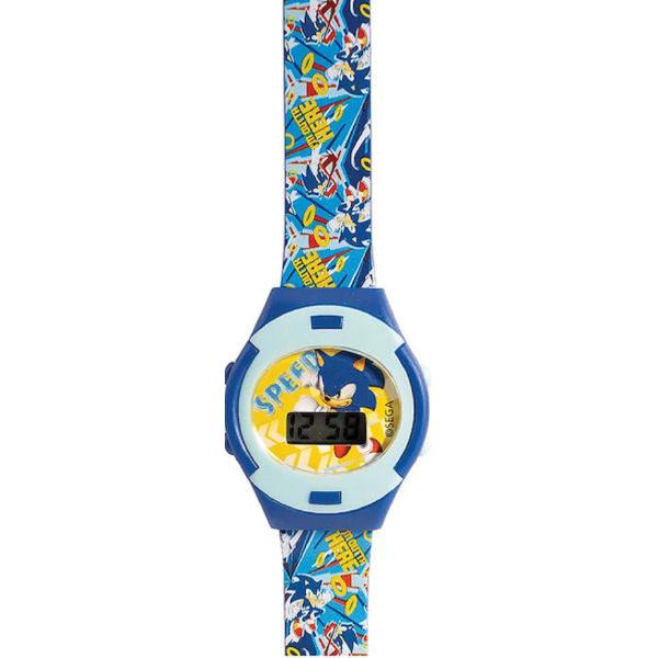 Ceas digital: Sonic. Albastru