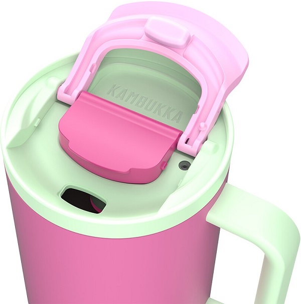 Imaginea produsului 'Cană termică cu pai telescopic. Bubblegum Mint Rio'