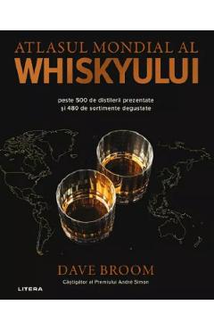 Coperta cărții 'Atlasul mondial al whiskyului - Dave Broom'