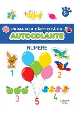 Prima mea carticica cu autocolante. Numere