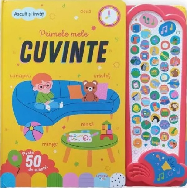 Coperta cărții 'Primele mele cuvinte. Ascult și învăț! Carte cu sunete'