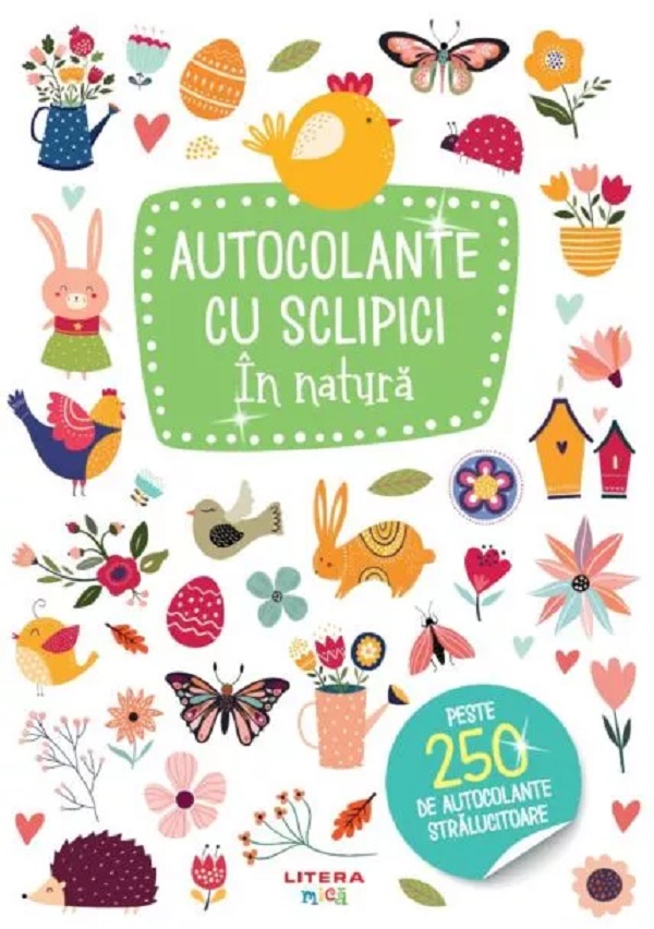 Coperta cărții 'Autocolante cu sclipici. În natură'