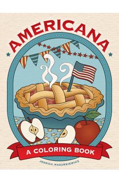 Coperta cărții 'Americana: A Coloring Book - Jessica Mazurkiewicz'