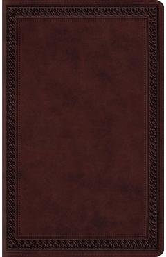 Coperta cărții 'ESV Large Print Value Thinline Bible (Trutone, Mahogany, Border Design) -'