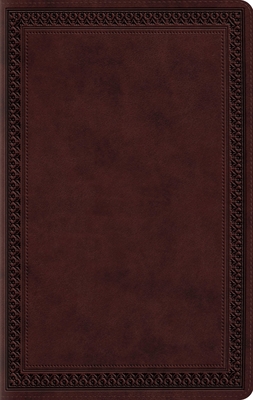 Coperta cărții 'ESV Large Print Value Thinline Bible (Trutone, Mahogany, Border Design) -'