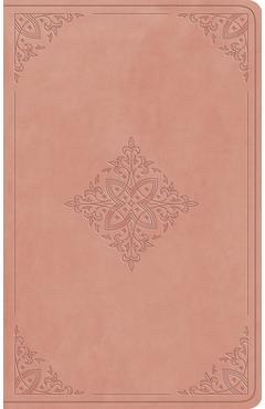 Coperta cărții 'ESV Large Print Value Thinline Bible (Trutone, Blush Rose, Fleur-De-Lis Design) -'