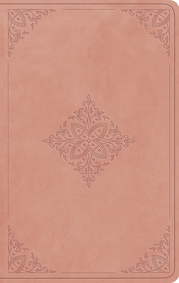 Coperta cărții 'ESV Large Print Value Thinline Bible (Trutone, Blush Rose, Fleur-De-Lis Design) -'