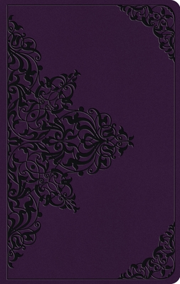 Coperta cărții 'ESV Large Print Value Thinline Bible (Trutone, Lavender, Filigree Design) -'
