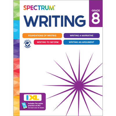 Coperta cărții 'Spectrum Writing Workbook, Grade 8 -'