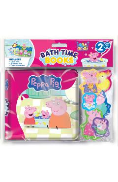 Coperta cărții 'Hasbro Peppa Pig Bath Time Books -'