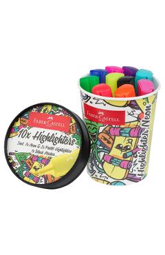 Imaginea produsului 'Set 10 evidențiatoare textmarker superfluorescente'