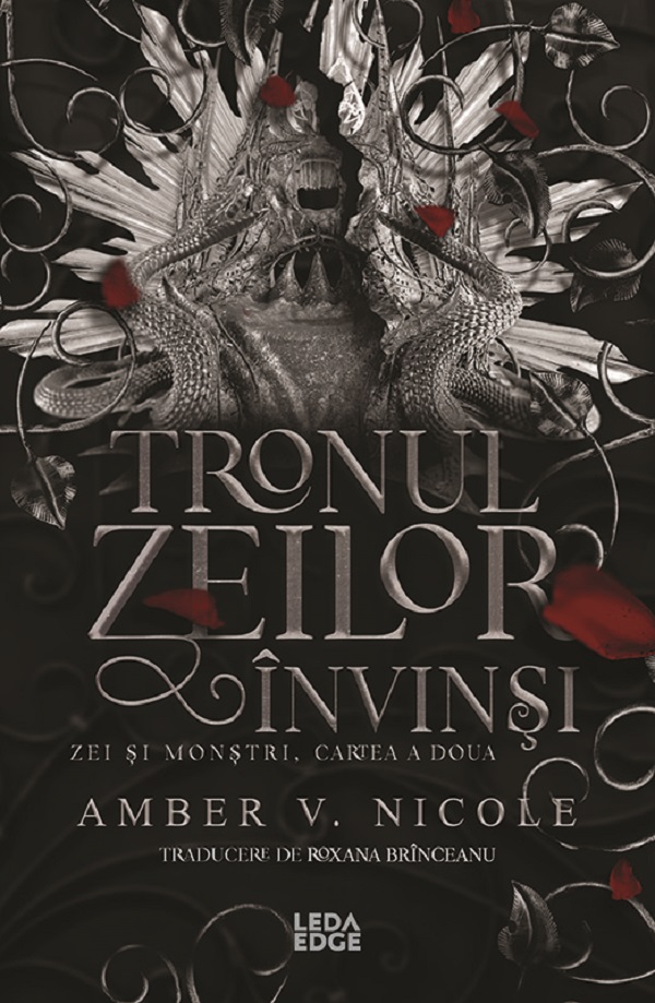 Coperta cărții 'eBook Tronul zeilor invinsi. Seria Zei si monstri Vol.2 - Amber V. Nicole'
