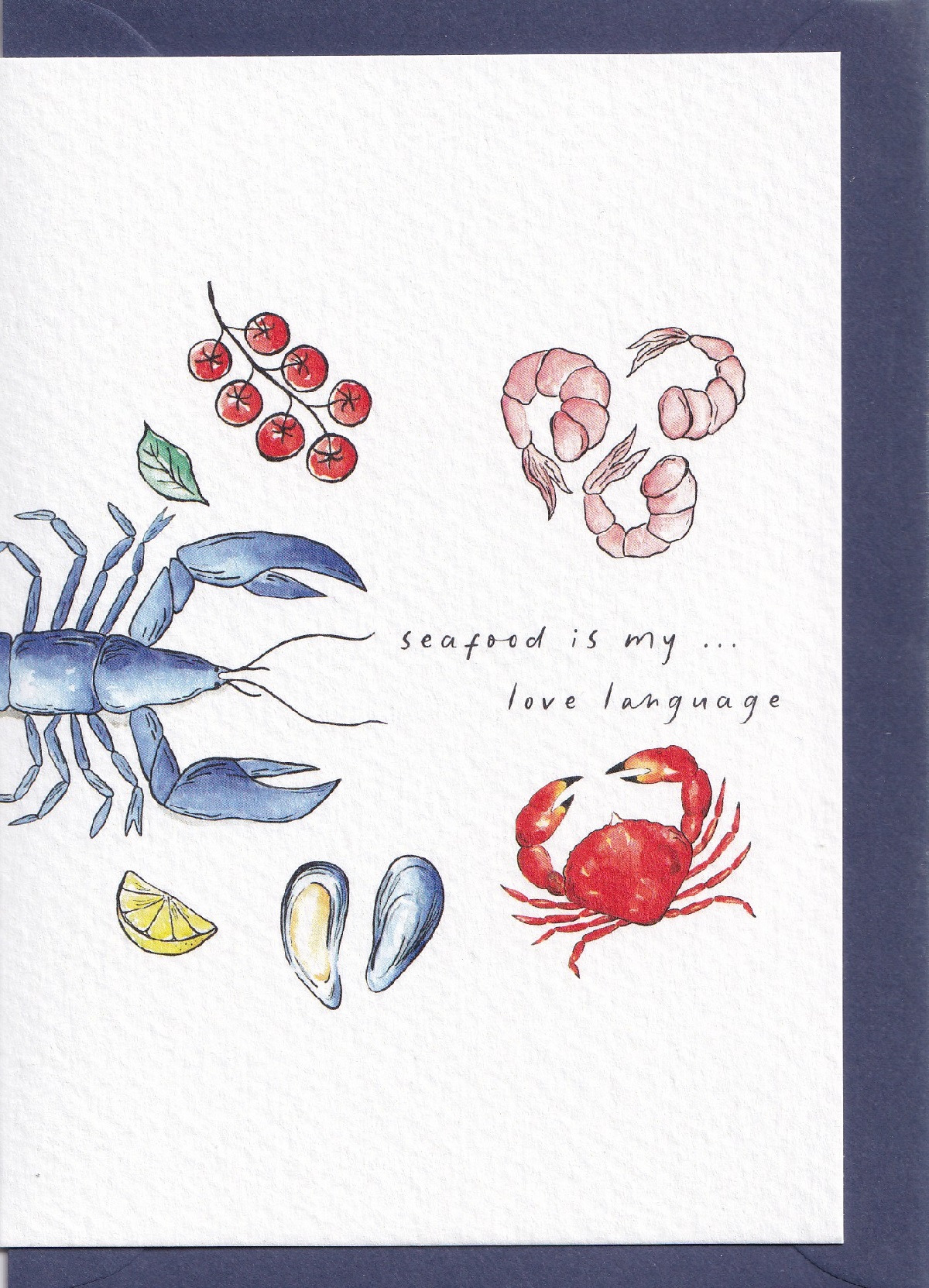 Imaginea produsului 'Felicitare: Seafood is my... love language. Mai Colorat'