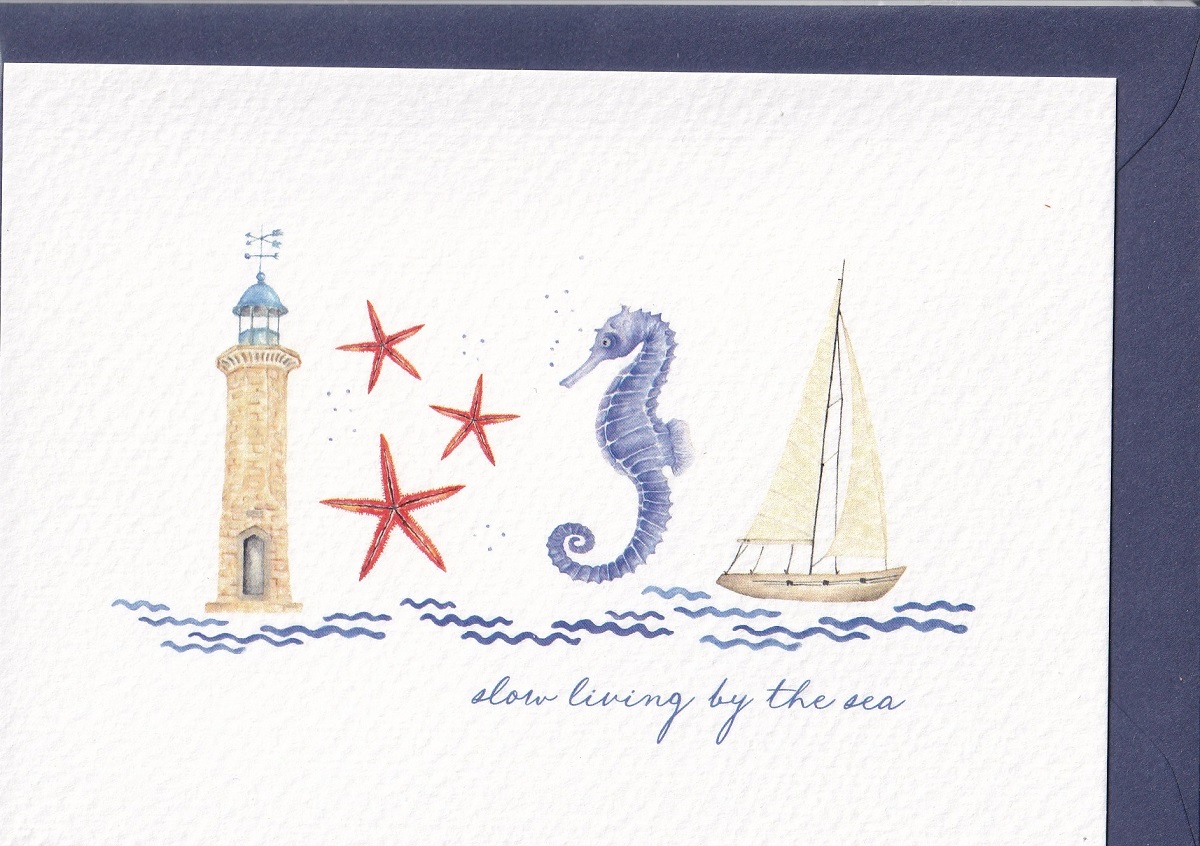 Imaginea produsului 'Carte poștală: Slow living by the sea. Farul genovez. Maicolorat'