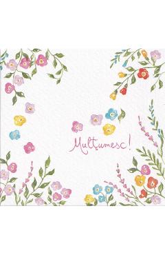 Imaginea produsului 'Felicitare: Mulțumesc! Flori pastel. Mai Colorat'