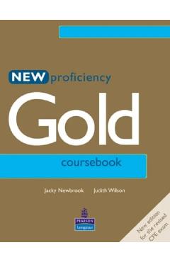 Coperta cărții 'New Proficiency Gold Coursebook - Jacky Newbrook, Judith Wilson'