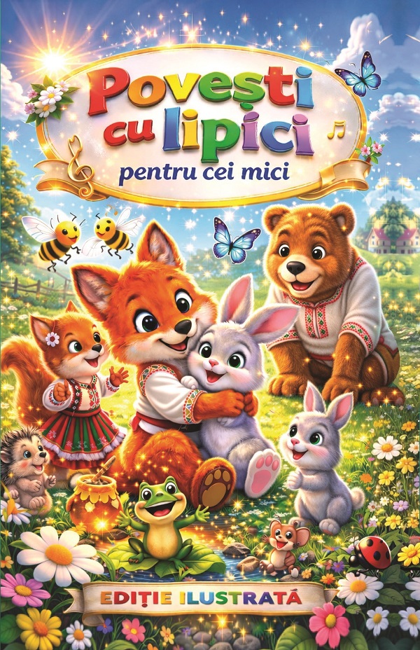 Coperta cărții 'Povești cu lipici pentru cei mici'