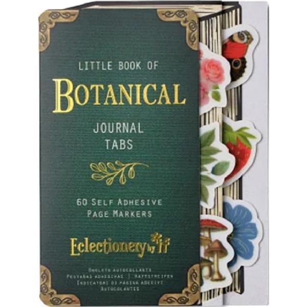 Semne de carte adezive. Jurnal eclectionery tabs. Botanical