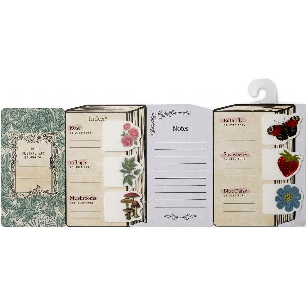 Semne de carte adezive. Jurnal eclectionery tabs. Botanical