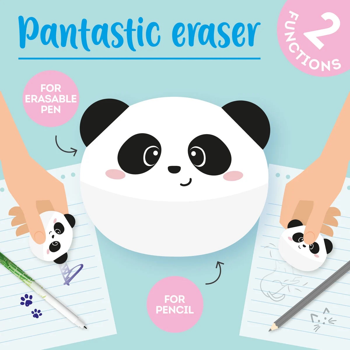 Imaginea produsului 'Radieră 2 în 1. Panda Pantastic'