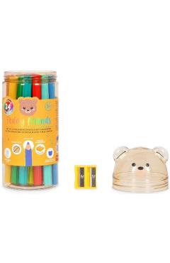Imaginea produsului 'Set 24 creioane colorate + ascuțitoare. Teddy friends'