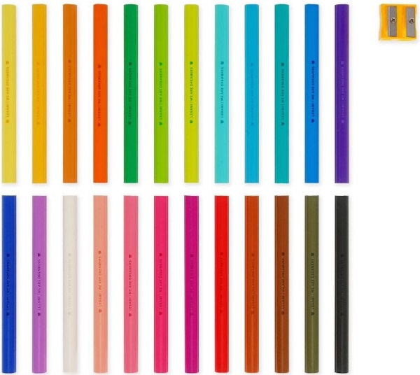 Imaginea produsului 'Set 24 creioane colorate + ascuțitoare. Teddy friends'