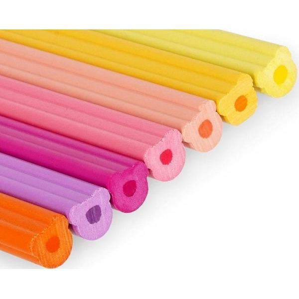 Set 24 creioane colorate + ascutitoare. Teddy friends