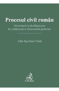 Coperta cărții 'Procesul civil român. Structură și desfășurare în arhitectura sistemului judiciar - Alin Speriusi-Vlad'