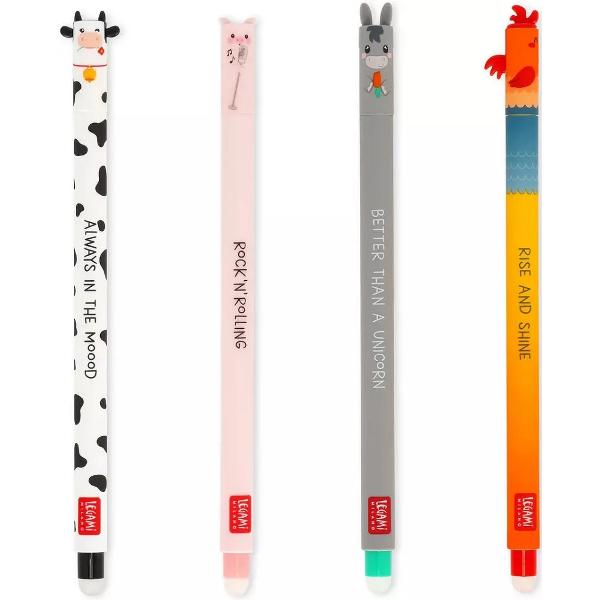 Set 4 pixuri cu cerneală termosensibilă: Animale de la fermă