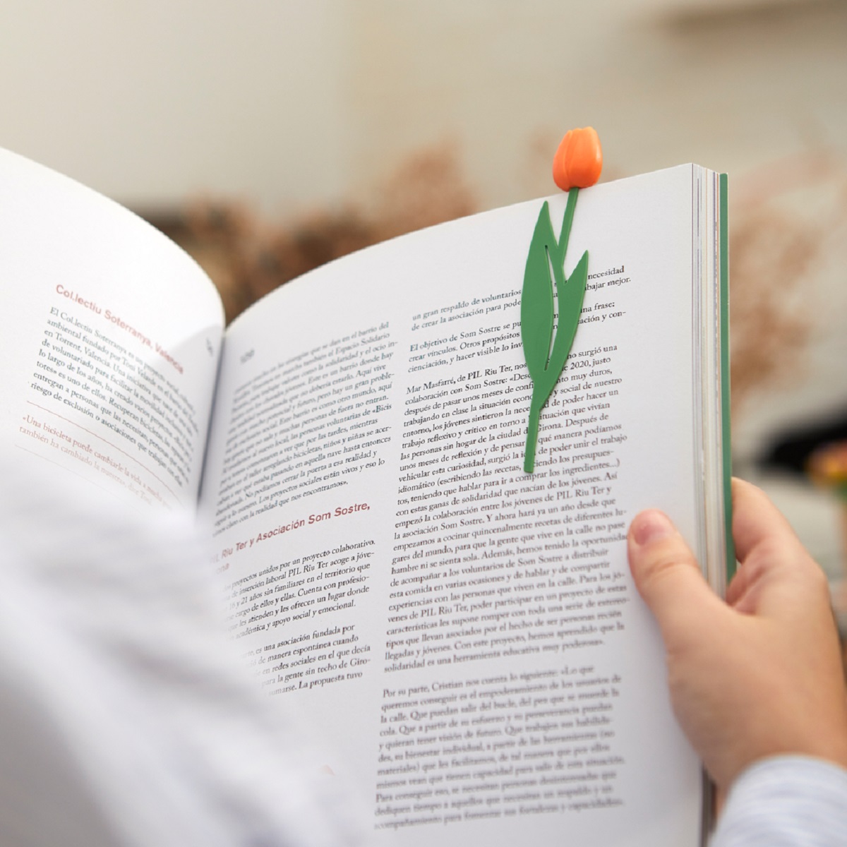 Imaginea produsului 'Semn de carte: Lalea portocalie'