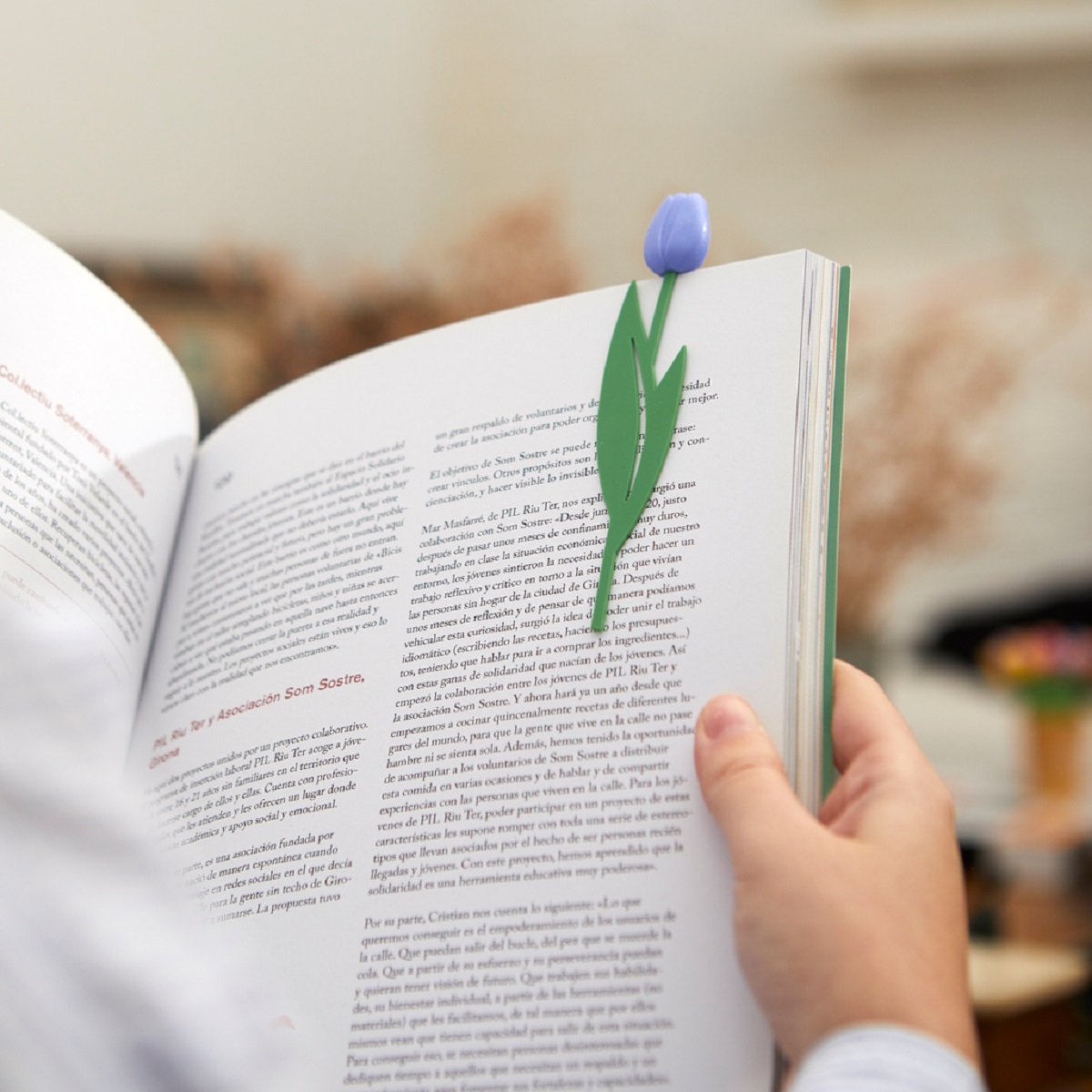 Imaginea produsului 'Semn de carte: Lalea mov'