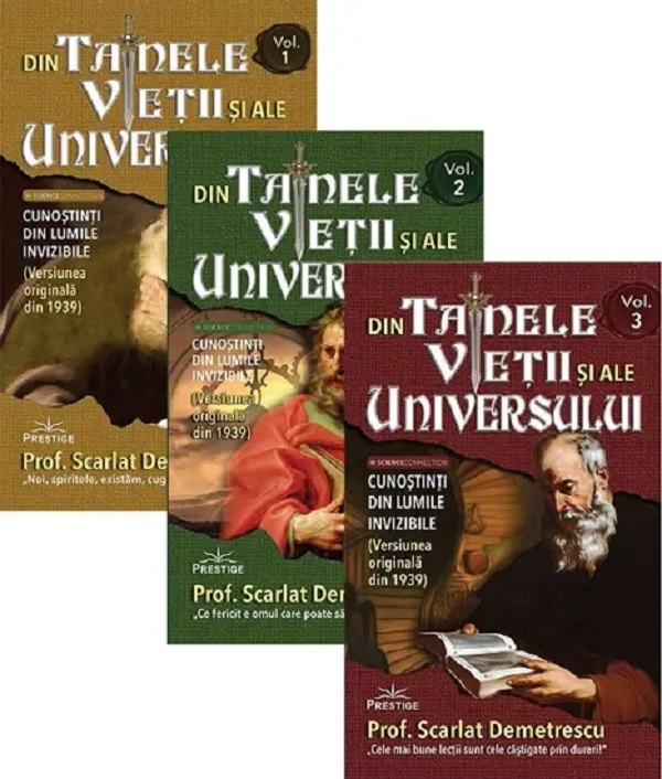 Coperta cărții 'Pachet 3 volume. Din tainele vieții și ale Universului - Scarlat Demetrescu'
