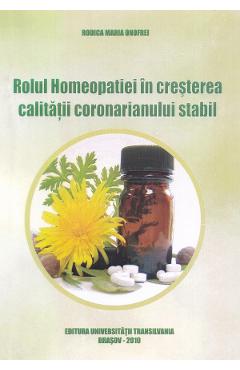 Coperta cărții 'Rolul homeopatiei în creșterea calității coronarianului stabil - Rodica-Maria Onofrei'