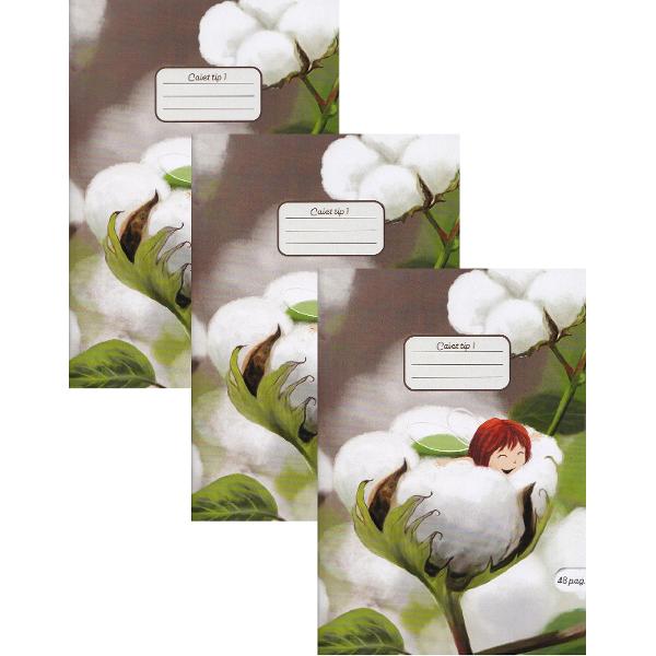 Set 3 caiete A5 Tip 1. Cotton Soft
