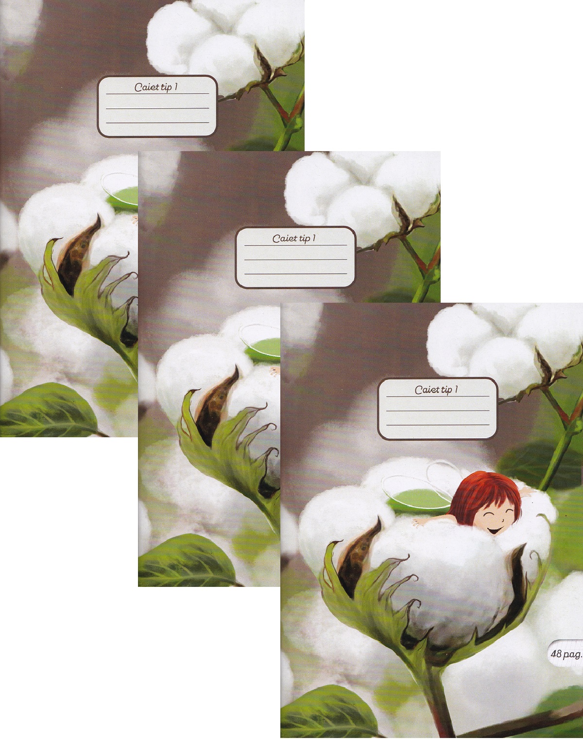 Imaginea produsului 'Set 3 caiete A5 Tip 1. Cotton Soft'