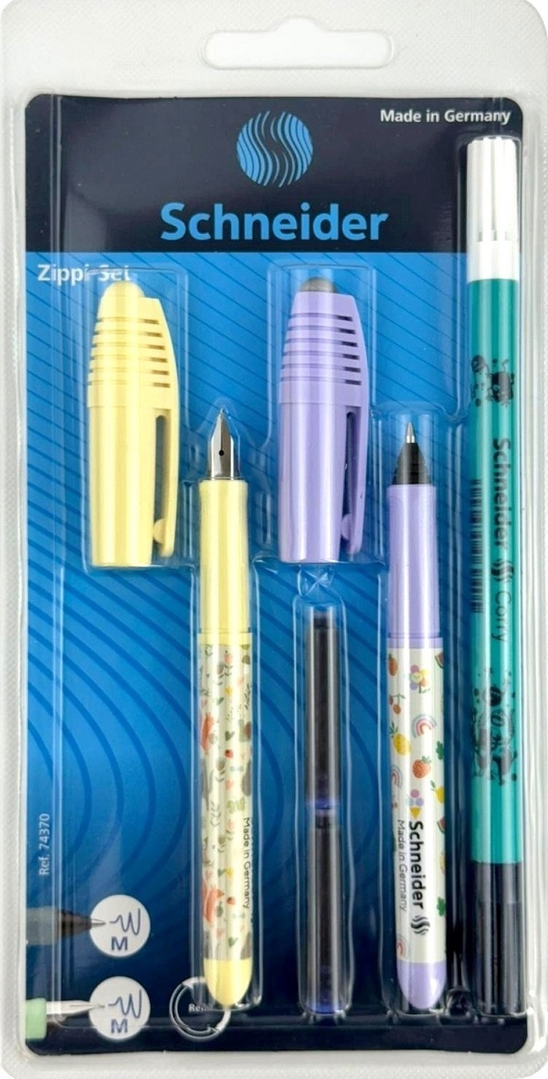 Imaginea produsului 'Set stilou vanilie + roller Zippi + pic Corry + 2 rezerve'