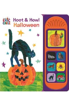 Coperta cărții 'World of Eric Carle: Hoot & Howl Halloween Sound Book [With Battery] -'