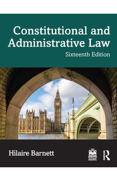 Coperta cărții 'Constitutional and Administrative Law - Hilaire Barnett'