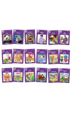 Coperta cărții 'Core Purple Readers Complete Set (18 Books): In Print Letters (American English Edition) - Sara Wernham'