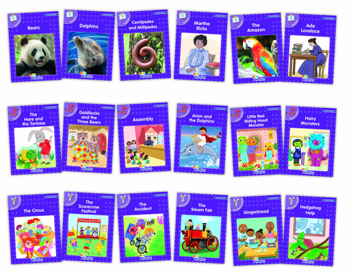 Coperta cărții 'Core Purple Readers Complete Set (18 Books): In Print Letters (American English Edition) - Sara Wernham'