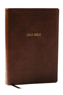 Coperta cărții 'NKJV Foundation Study Bible, Wide-Margin, Brown Leathersoft, Red Letter -'