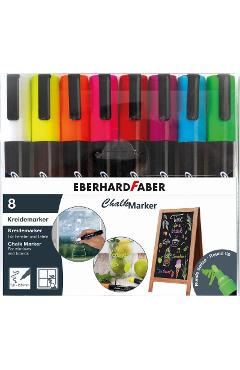 Imaginea produsului 'Set 8 markere cretă lichidă: Eberhard Faber'