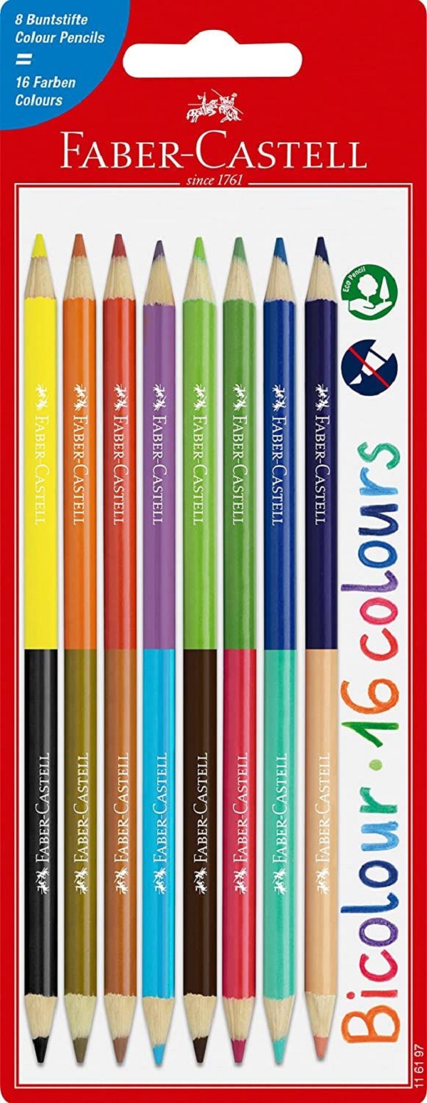 Imaginea produsului 'Set 8 creioane colorate bicolore'