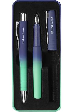 Imaginea produsului 'Set stilou M + Pix XB Poly Flow. Albastru-turcoaz'