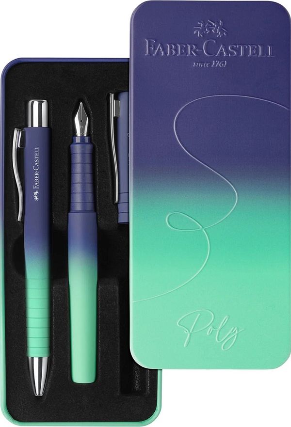 Imaginea produsului 'Set stilou M + Pix XB Poly Flow. Albastru-turcoaz'