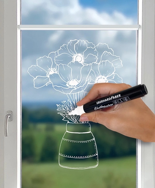 Imaginea produsului 'Marker cretă: Alb. Eberhard Faber'