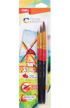 Imaginea produsului 'Set 3 pensule păr natural. Deli'