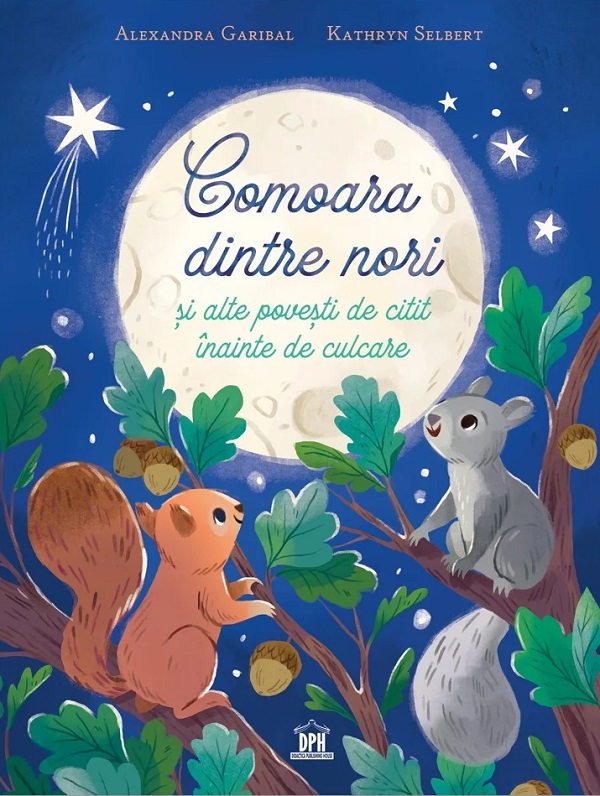 Coperta cărții 'Comoara dintre nori și alte povești de citit înainte de culcare - Alexandra Garibal, Kathryn Selbert'