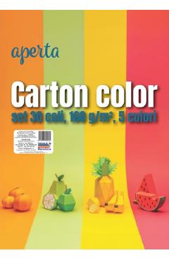 Imaginea produsului 'Carton colorat A4 mix. Set 30 coli'