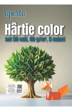 Imaginea produsului 'Hârtie color A4 mix. Set 50 coli'